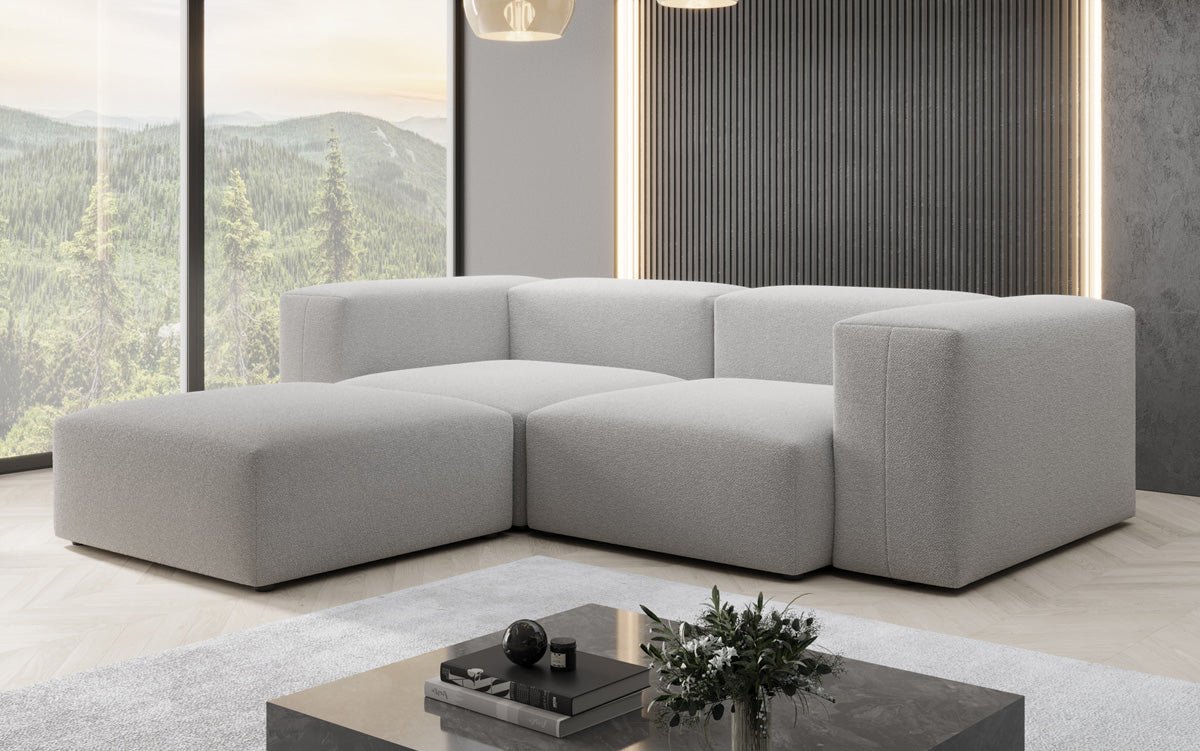 Designer L Sofa Snug Mini in Bouclé