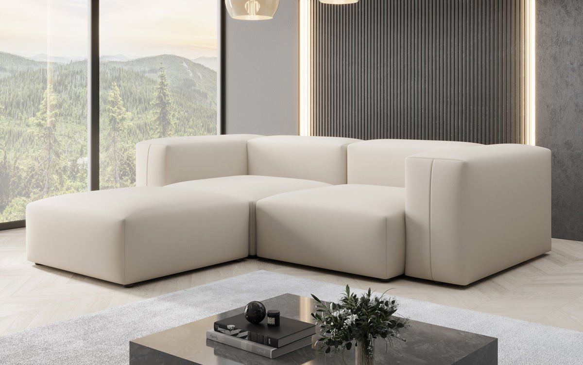 Designer L Sofa Snug Mini in Stoff