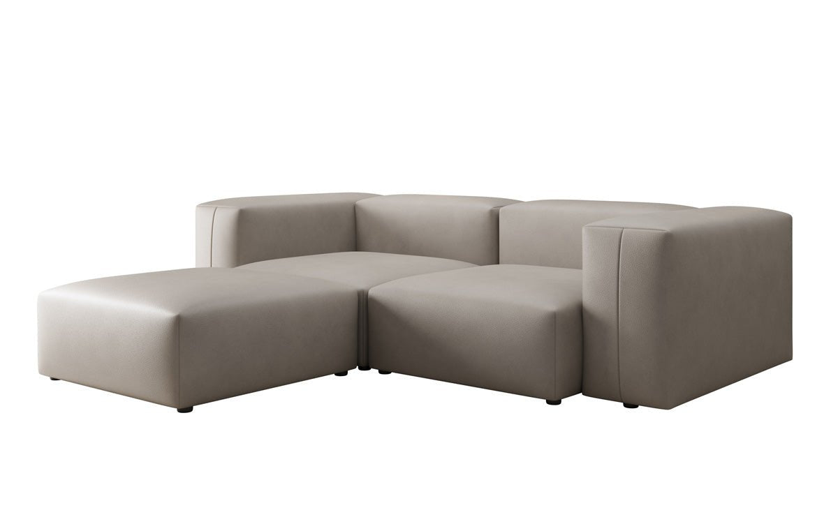 Designer L Sofa Snug Mini in Genuine Leather