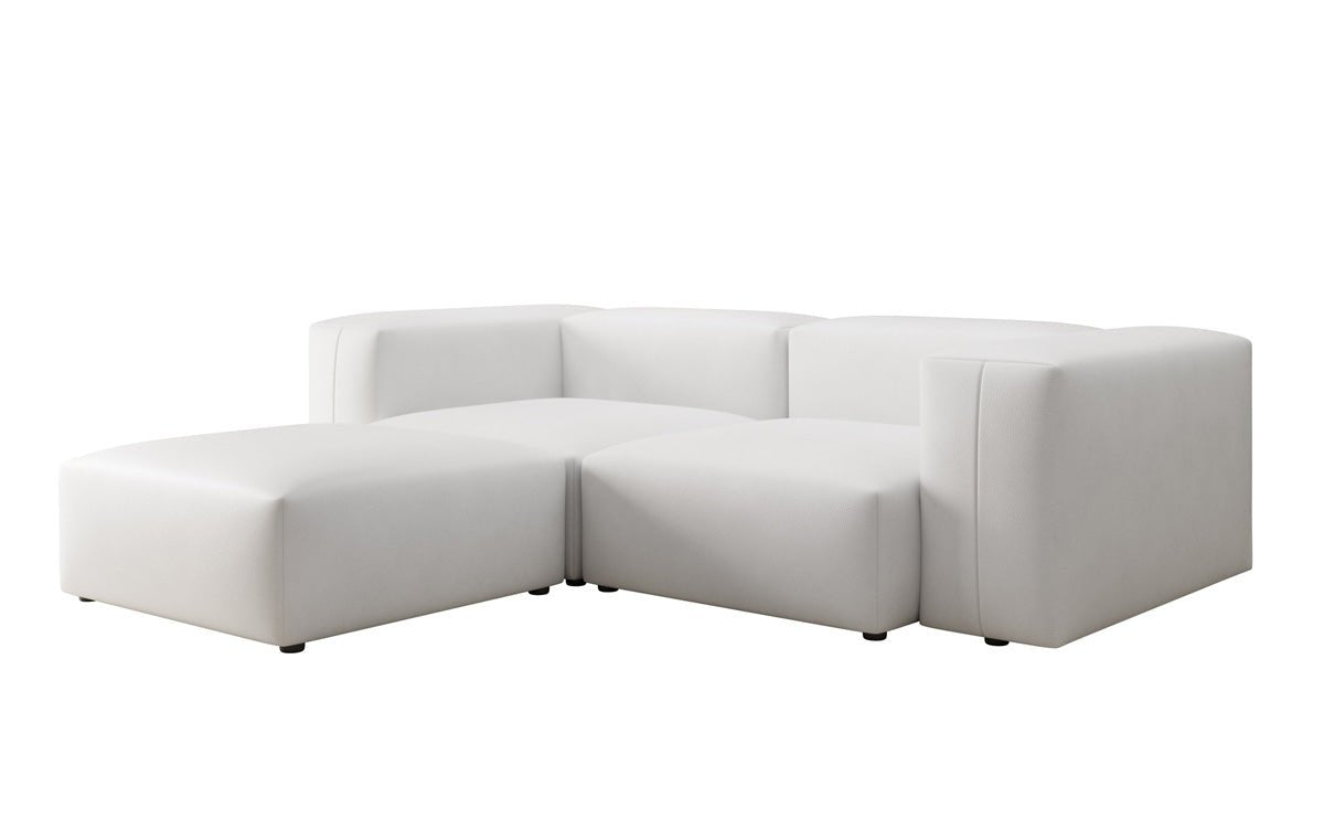 Designer L Sofa Snug Mini in Genuine Leather