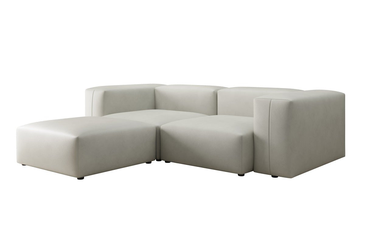 Designer L Sofa Snug Mini in Genuine Leather