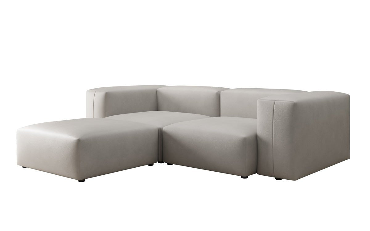 Designer L Sofa Snug Mini in Genuine Leather