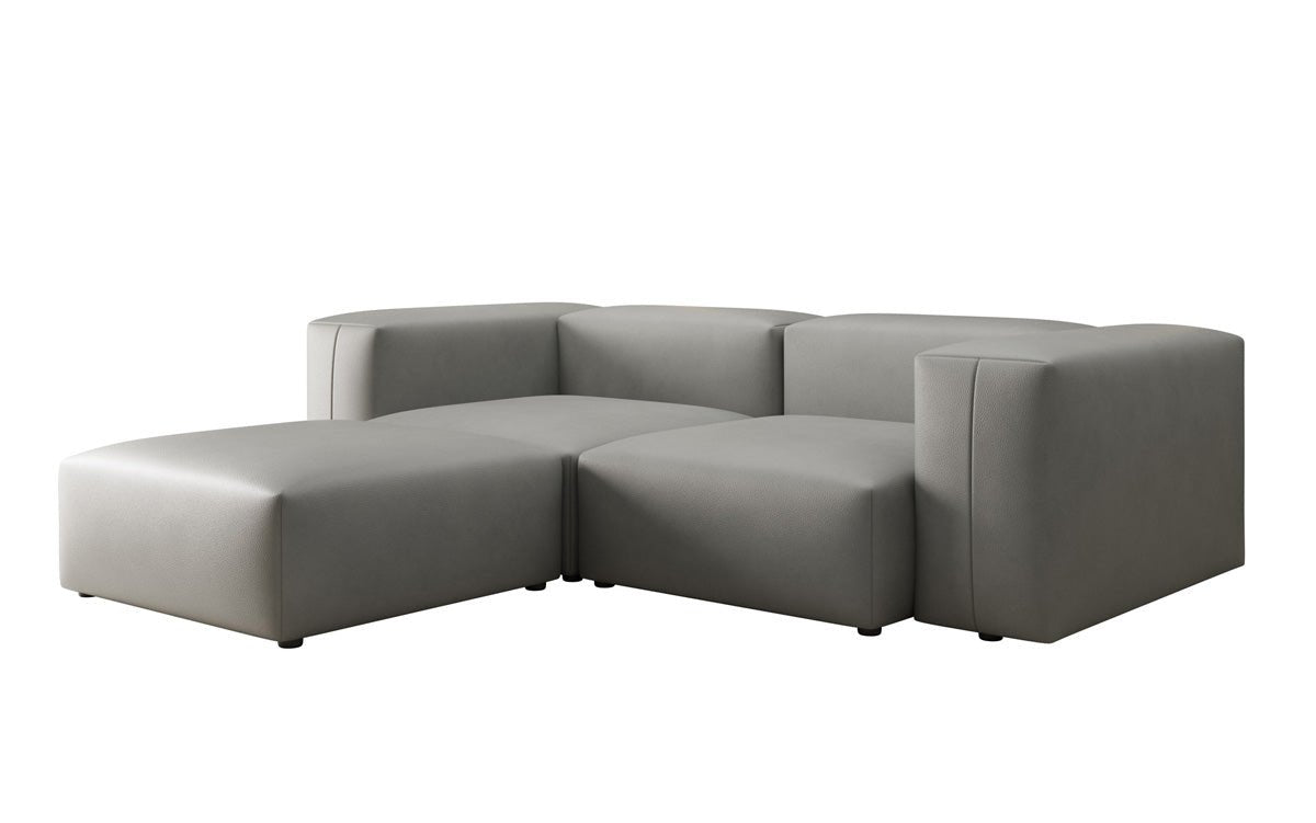 Designer L Sofa Snug Mini in Genuine Leather