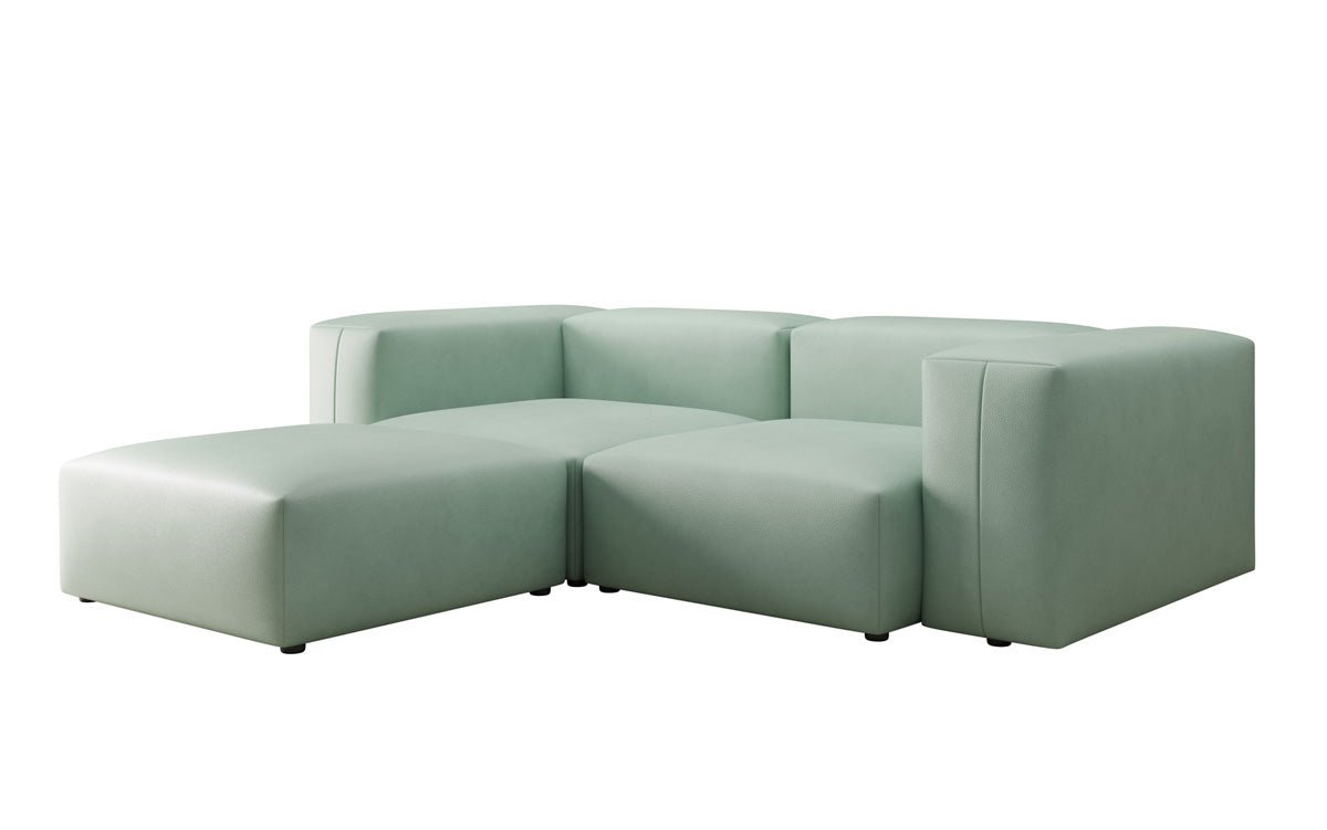 Designer L Sofa Snug Mini in Genuine Leather