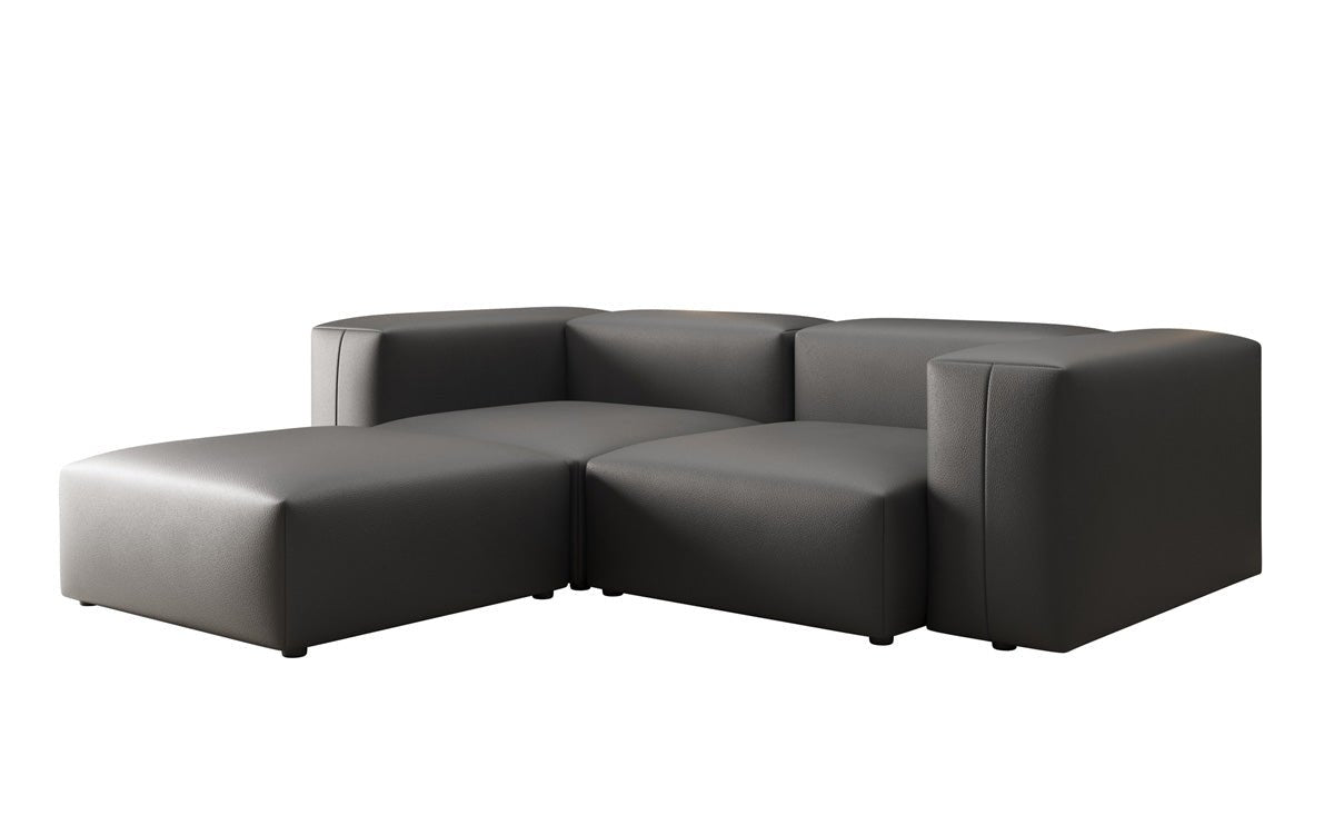 Designer L Sofa Snug Mini in Genuine Leather