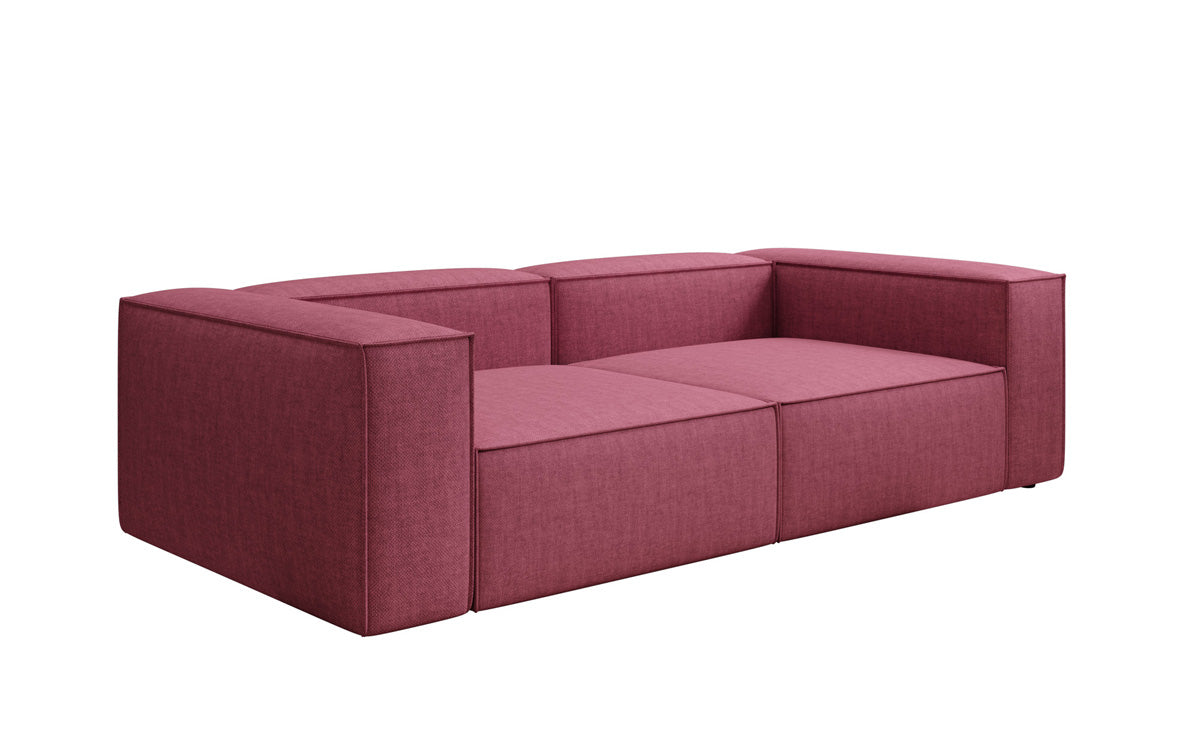 Designer sofa Lesley 3-seater in linen look