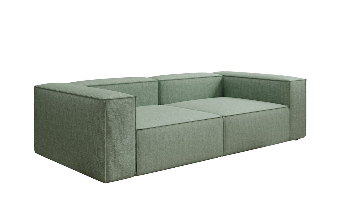 Designer sofa Lesley 3-seater in linen look