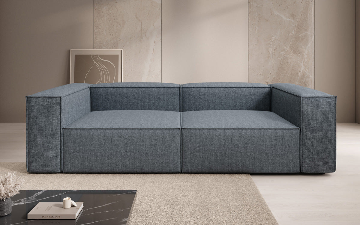 Designer sofa Lesley 3-seater in linen look
