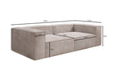Designer Sofa Lesley 3-Seater in Corduroy