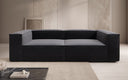 Designer Sofa Lesley 3 Sitzer in Strukturstoff
