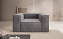 Designer Sofa-Sessel Lesley in Samt