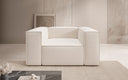 Designer Sofa-Sessel Lesley in Strukturstoff