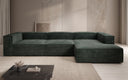 Designer corner sofa Lesley in Corduroy