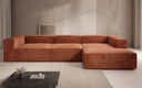 Designer corner sofa Lesley in Corduroy