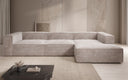 Designer corner sofa Lesley in Corduroy