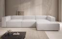 Designer corner sofa Lesley in genuine leather