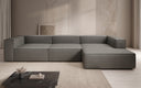 Designer corner sofa Lesley in genuine leather