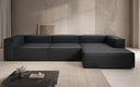 Designer corner sofa Lesley in genuine leather