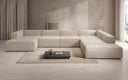 Designer Sofa Lesley U XXL in Fabric