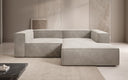 Designer corner sofa Lesley Mini in velvet