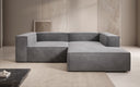 Designer corner sofa Lesley Mini in velvet