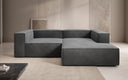 Designer corner sofa Lesley Mini in velvet