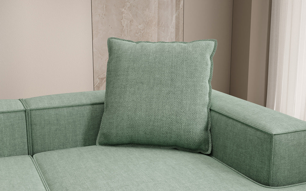 Zierkissen Lesley 60x60 in Leinen-Optik