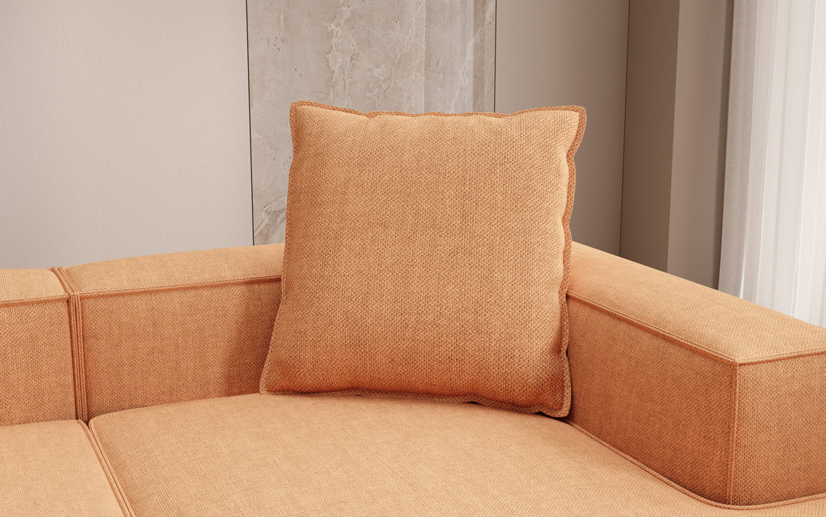Zierkissen Lesley 60x60 in Leinen-Optik