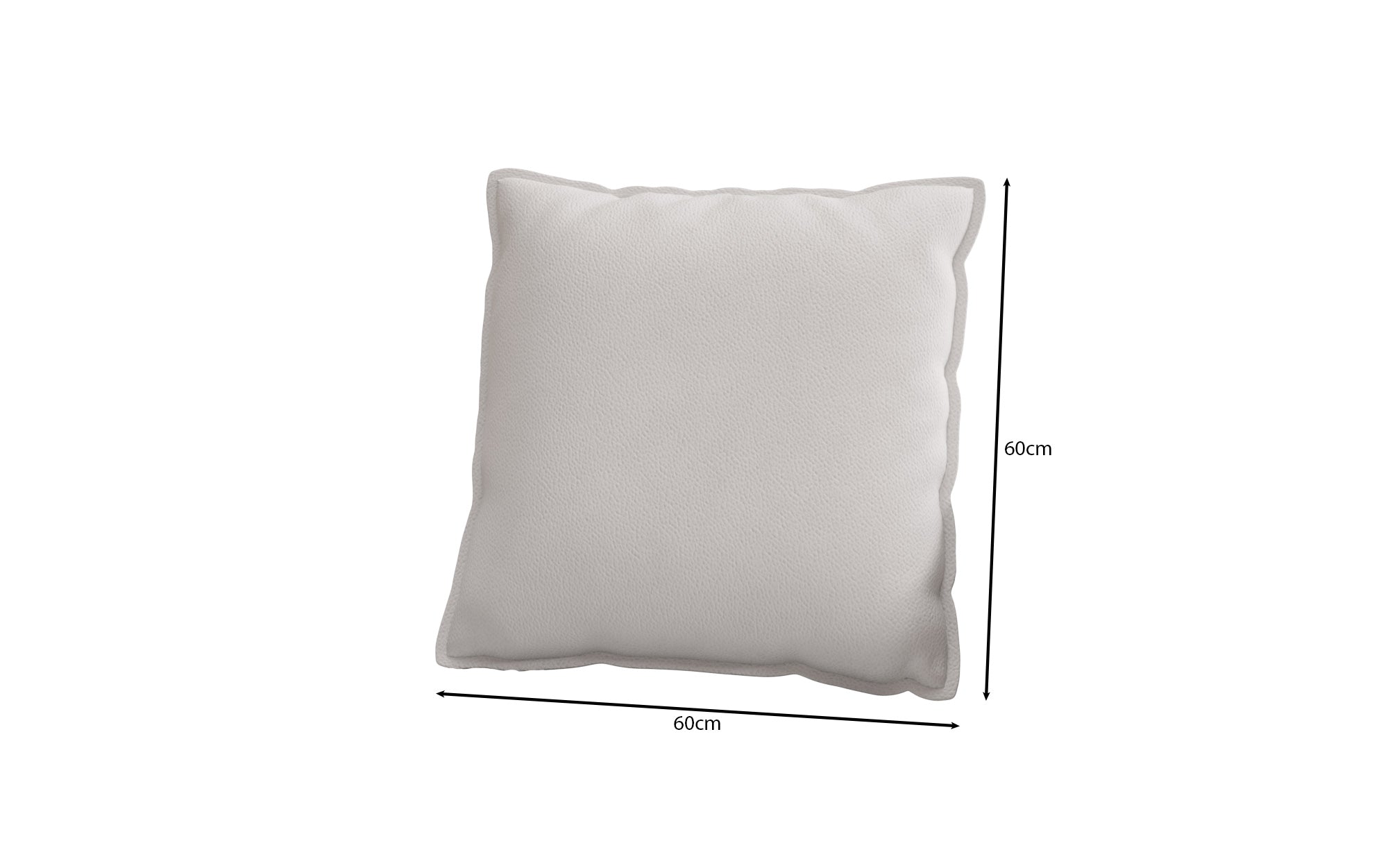 Decorative pillow Lesley 60x60 in genuine leather