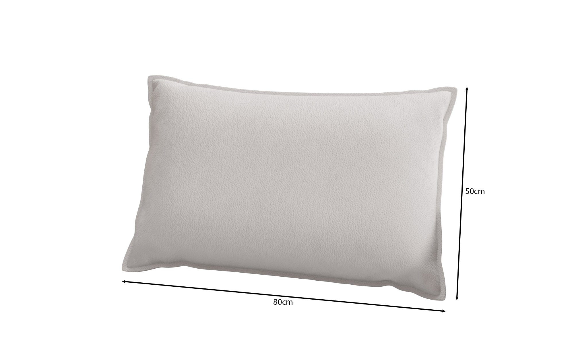 Decorative pillow Lesley 45x80 in genuine leather
