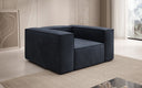 Designer Sofa-Sessel Lesley in Samt