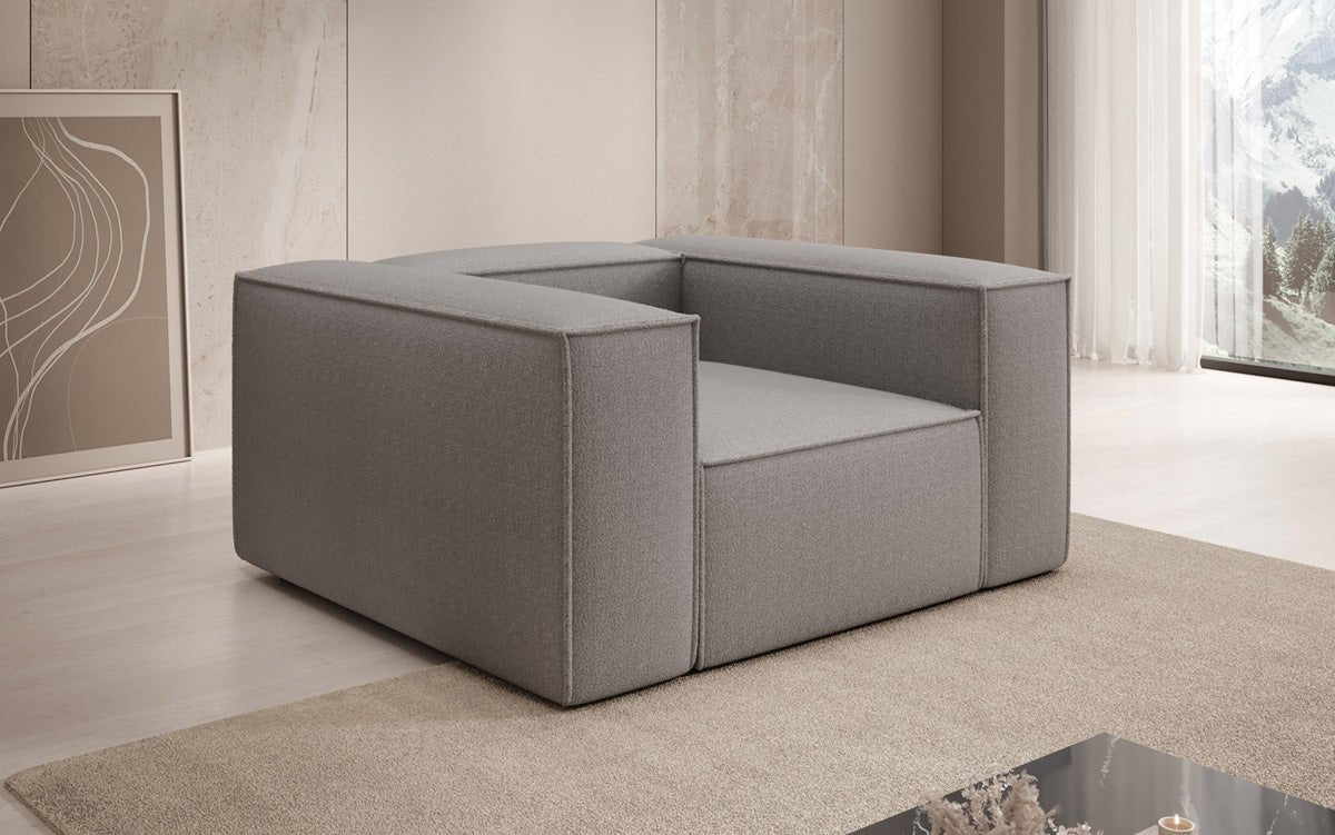 Designer Sofa-Sessel Lesley in Bouclé