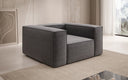 Designer Sofa-Sessel Lesley in Strukturstoff