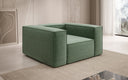 Designer Sofa-Sessel Lesley in Strukturstoff
