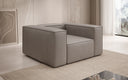 Designer sofa armchair Lesley in genuine leather
