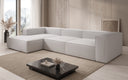 Designer corner sofa Lesley in bouclé