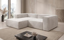 Designer corner sofa Lesley Mini in velvet