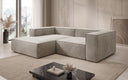 Designer corner sofa Lesley Mini in velvet