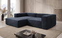 Designer corner sofa Lesley Mini in velvet