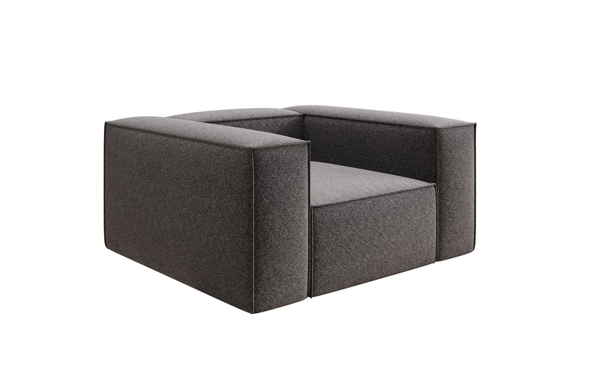 Designer Sofa-Sessel Lesley in Strukturstoff