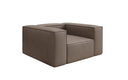 Designer sofa armchair Lesley in genuine leather