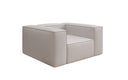 Designer sofa armchair Lesley in genuine leather