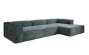Designer corner sofa Lesley in Corduroy