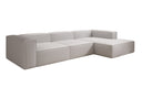 Designer corner sofa Lesley in bouclé