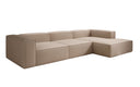Designer corner sofa Lesley in bouclé