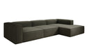 Designer corner sofa Lesley in bouclé