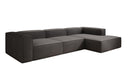 Designer corner sofa Lesley in bouclé