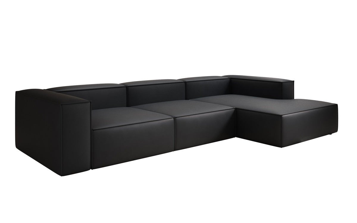 Designer Sofa Lesley L in Genuine Leather
