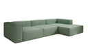 Designer corner sofa Lesley in genuine leather