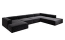 Designer Sofa Lesley U XXL in Strukturstoff